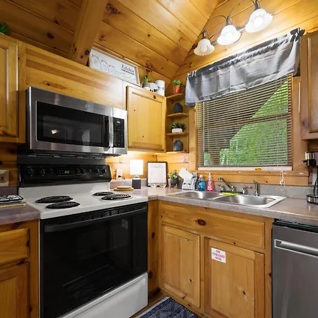 Private Studio Log Cabin! Mountain View, Hot Tub, Fireplace, Honeymoon! Sevierville Exterior photo